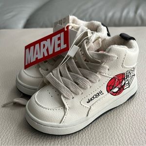 NWT - Zara x Marvel Spider-Man High Top Sneakers - US Size 6.5